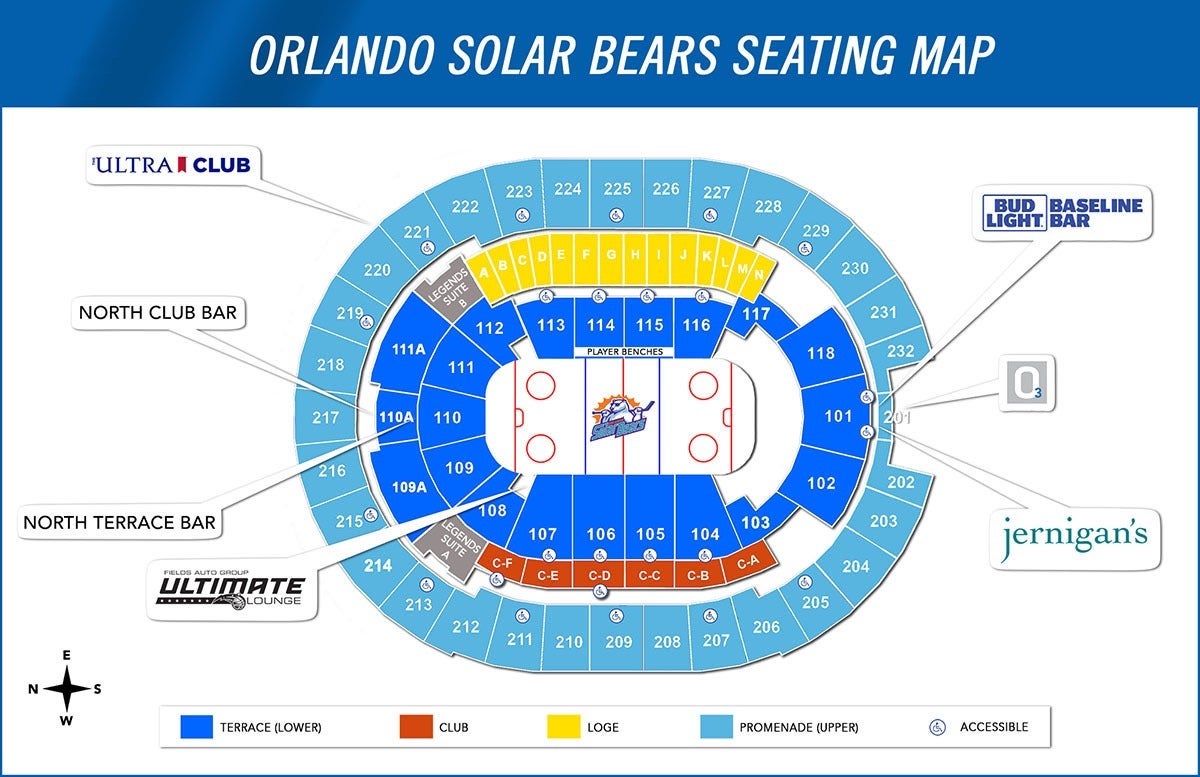 Seating Map Kia Center